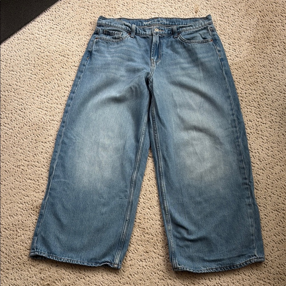 Old Navy Blue Wide Leg Jeans